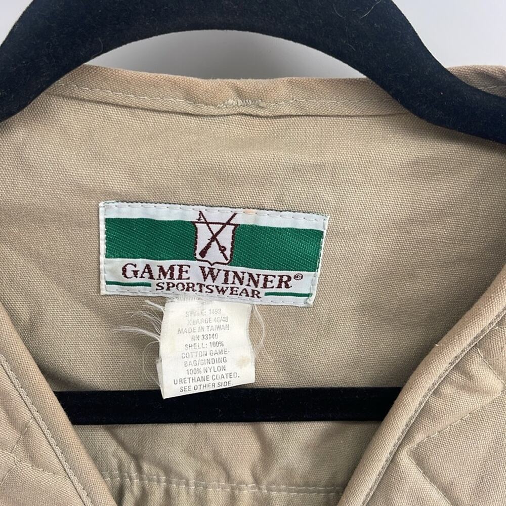 Vintage Game Winner Sportswear utility hunting shooting outdoor vest sz XL - Picture 7 of 9